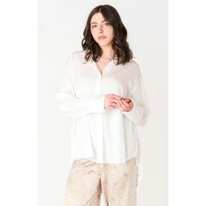 LS FLOWY SATIN BLOUSE