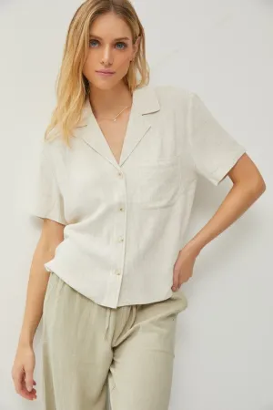Luna Linen Blouse