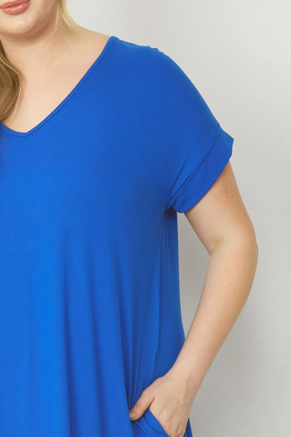 Luxe plus size T-shirt dress￼ ￼