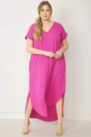 Luxe plus size T-shirt dress￼ ￼