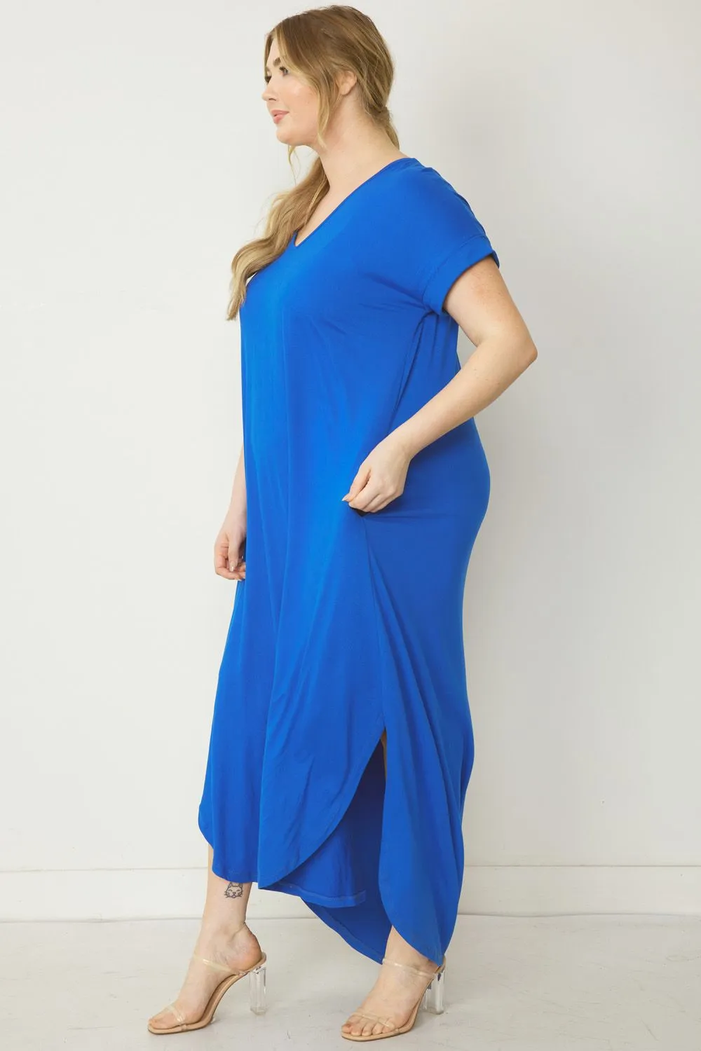 Luxe plus size T-shirt dress￼ ￼