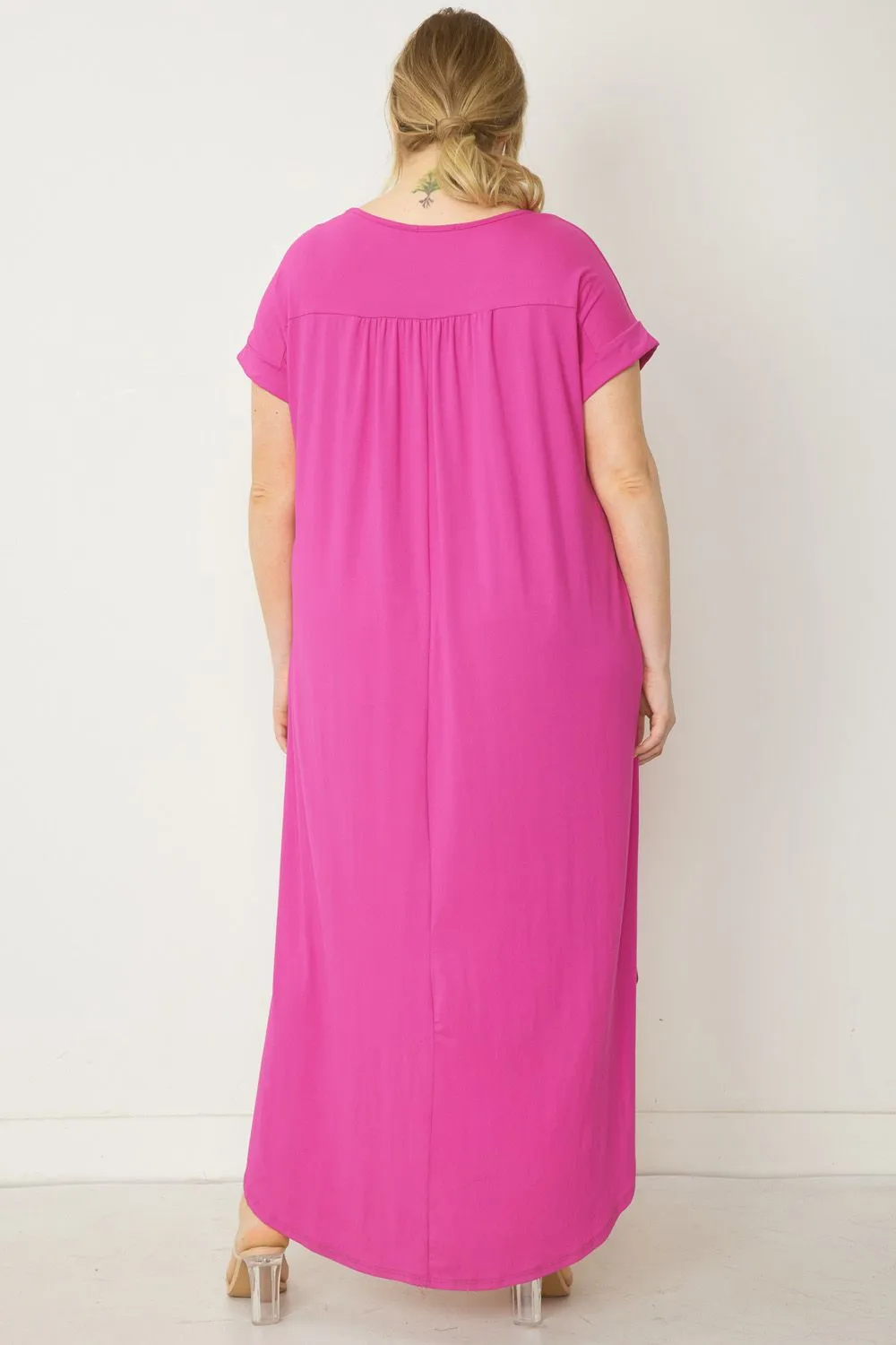 Luxe plus size T-shirt dress￼ ￼