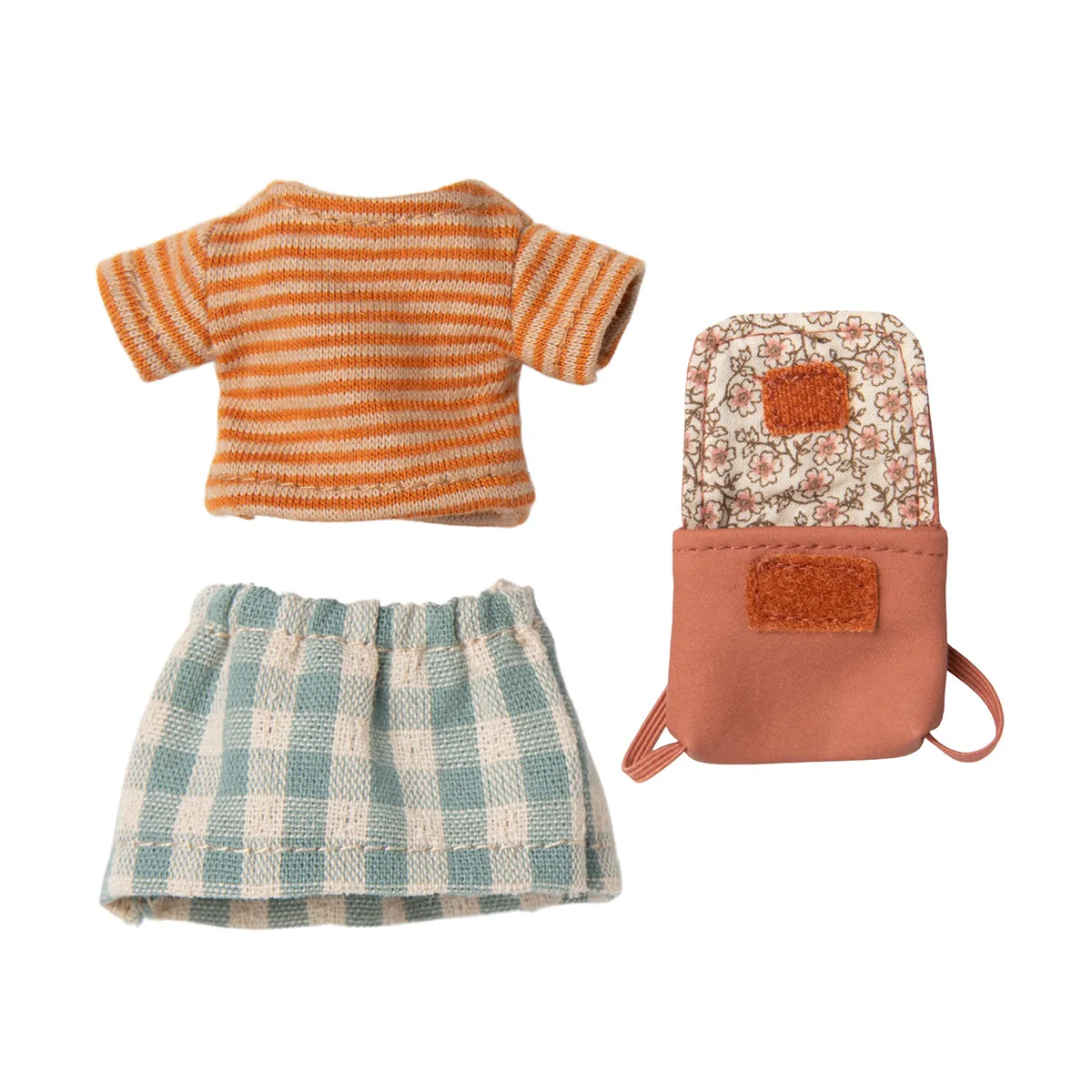 Maileg Tricycle Mouse Big Sister with Bag - Old Rose