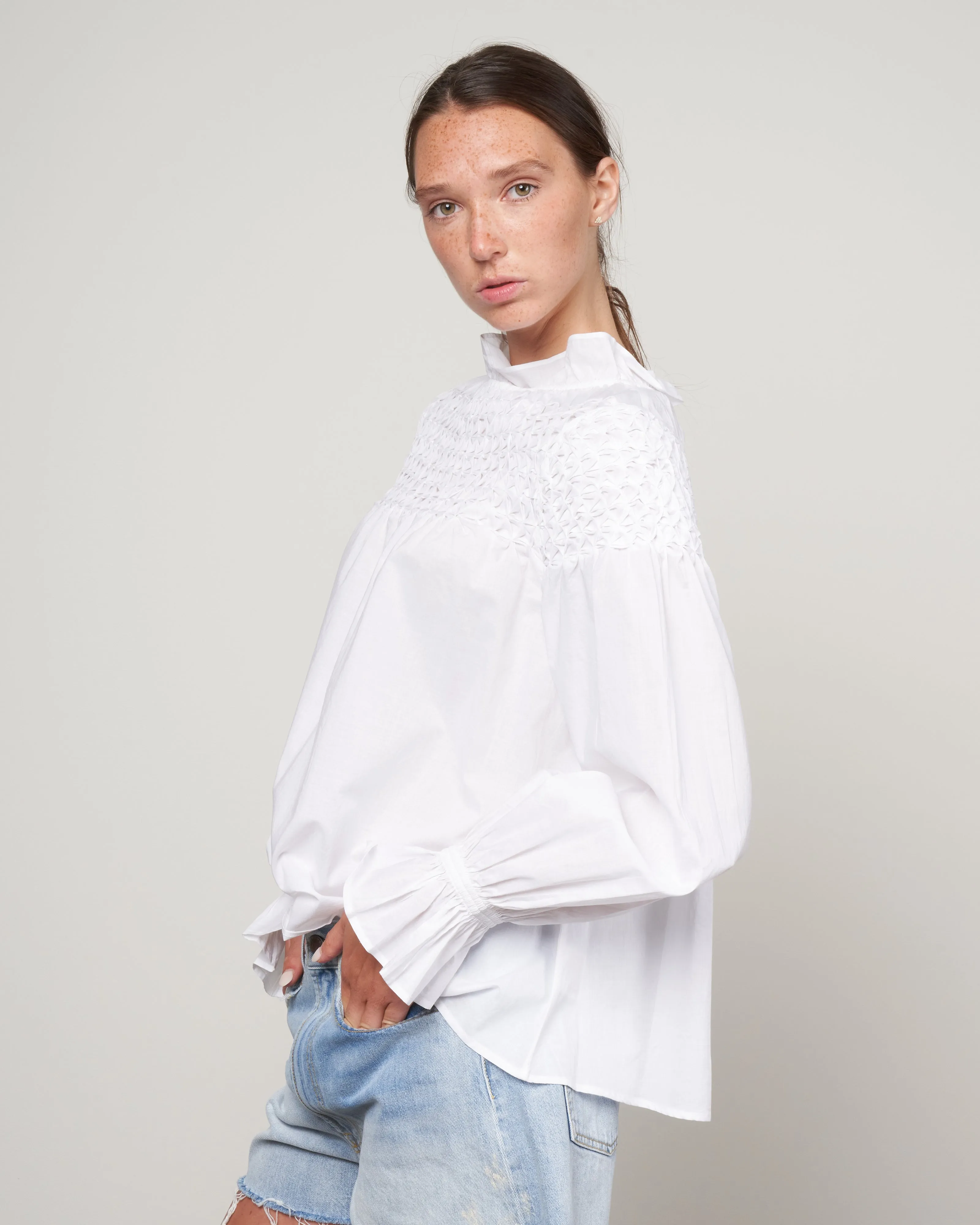 majorelle top - white