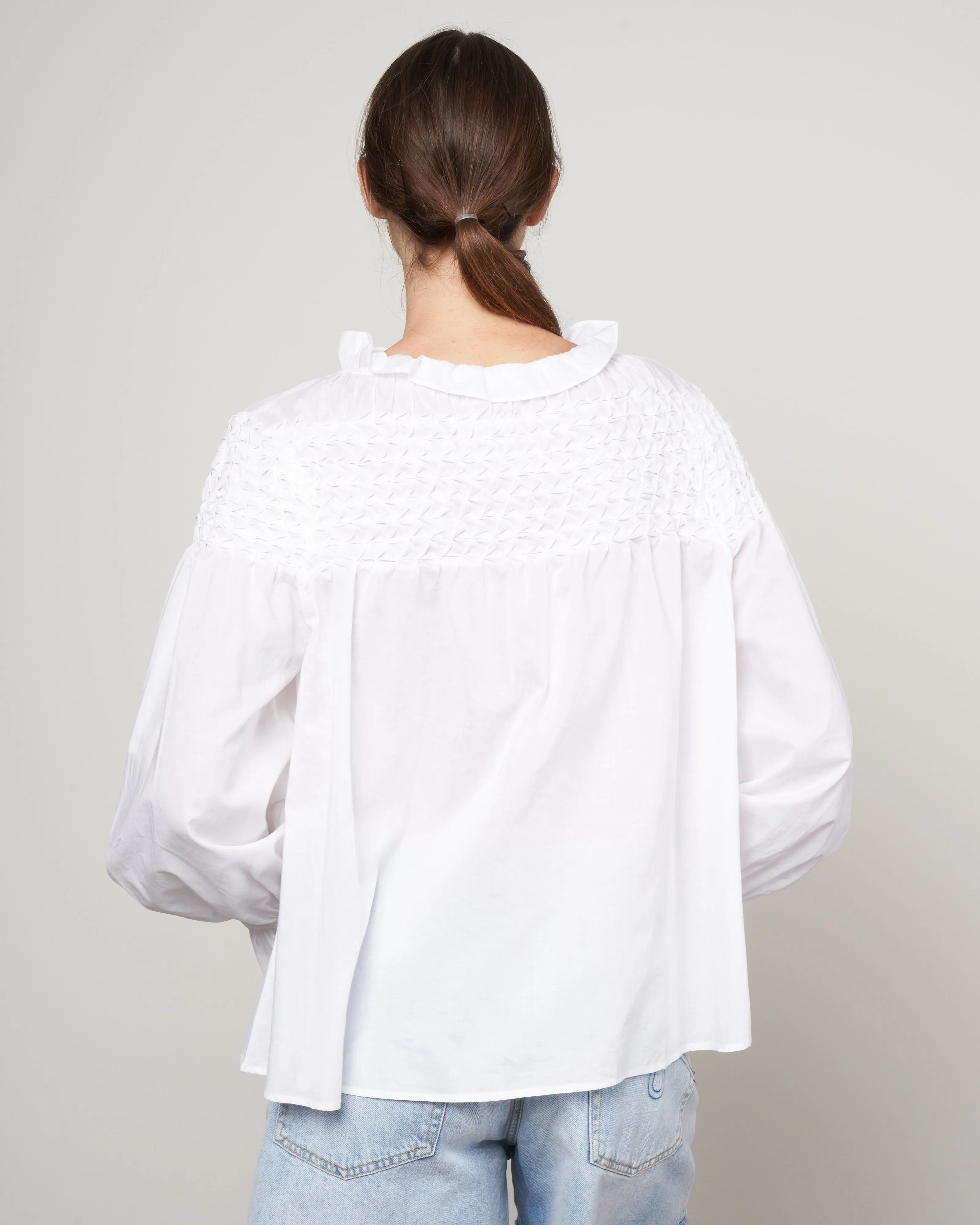 majorelle top - white
