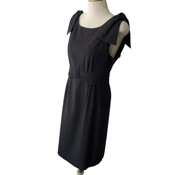 Marc by Marc Jacobs Sheath Dress Blue Navy Pin Dot Wool Sleeveless Women Size 10