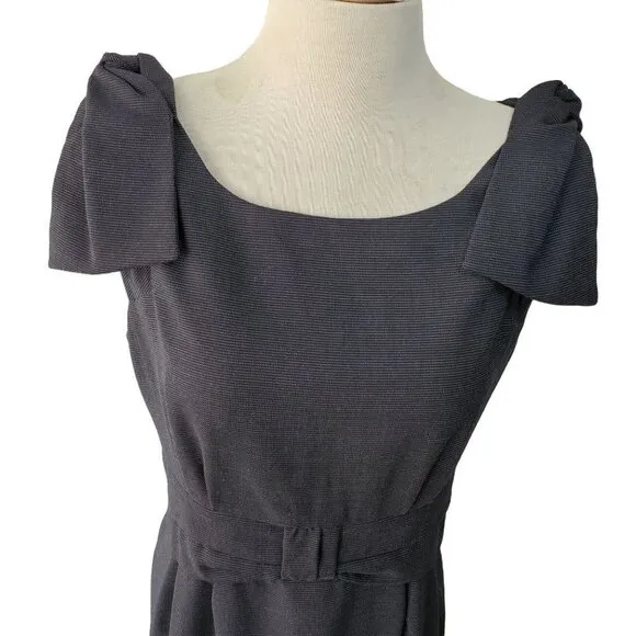 Marc by Marc Jacobs Sheath Dress Blue Navy Pin Dot Wool Sleeveless Women Size 10