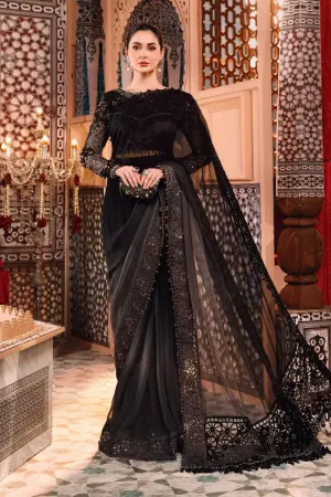 MARIA B | MBROIDERED COLLECTION 2022/23 | Grey and Black   (BD-2504)