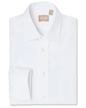 Medium Spread Pinpoint French Cuff White - Tailored
