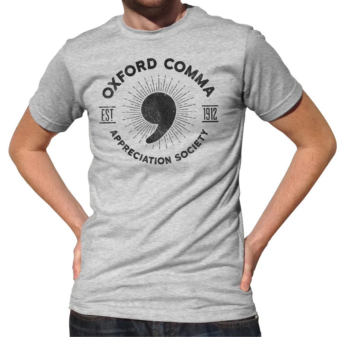 Men's Oxford Comma Appreciation Society T-Shirt