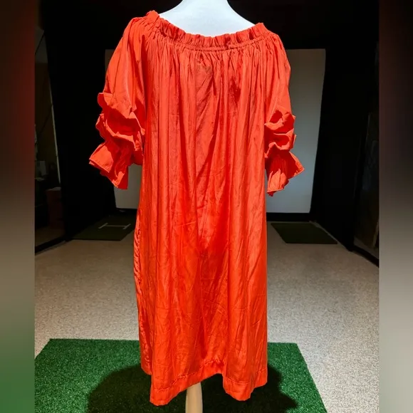 Mersea Tulum Women’s Dress In Sunset Coral/ Orange Size Medium