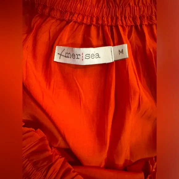 Mersea Tulum Women’s Dress In Sunset Coral/ Orange Size Medium