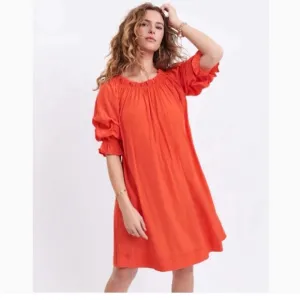 Mersea Tulum Women’s Dress In Sunset Coral/ Orange Size Medium