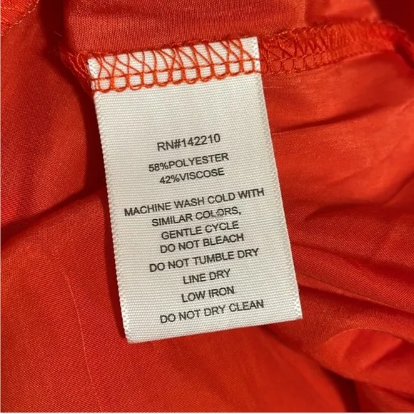 Mersea Tulum Women’s Dress In Sunset Coral/ Orange Size Medium