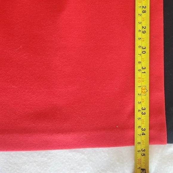 Michael Kors red and black Color Block Sheath Dress size 8
