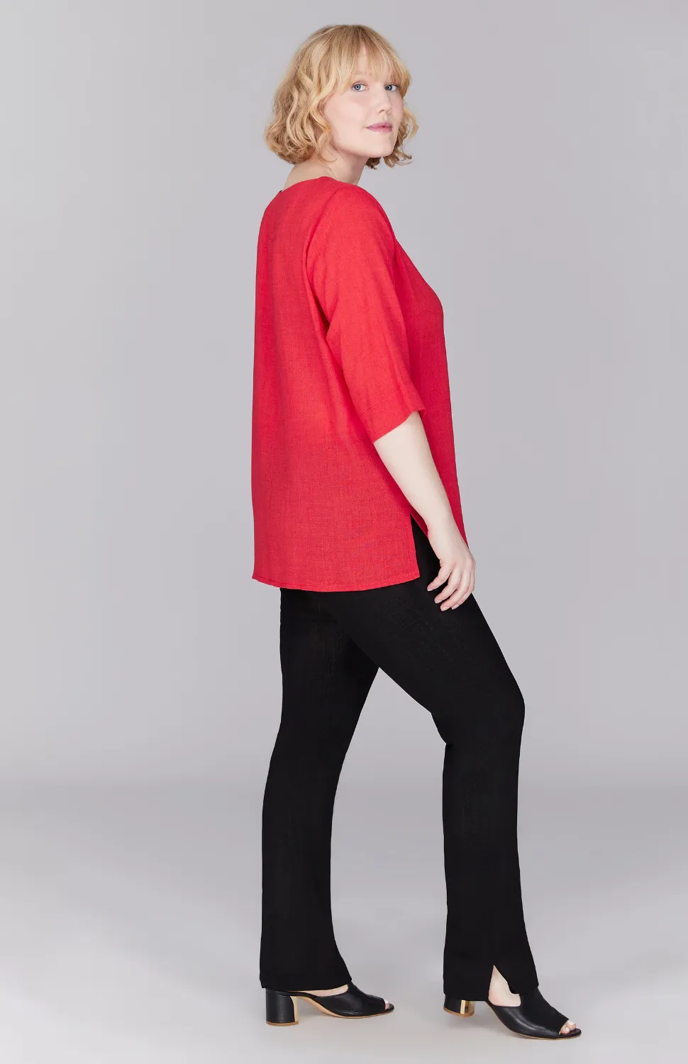 Microlinen Essential 3/4 Sleeve Blouse