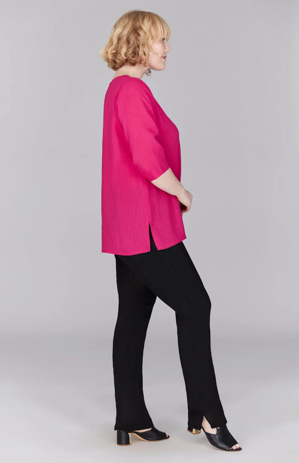 Microlinen Essential 3/4 Sleeve Blouse