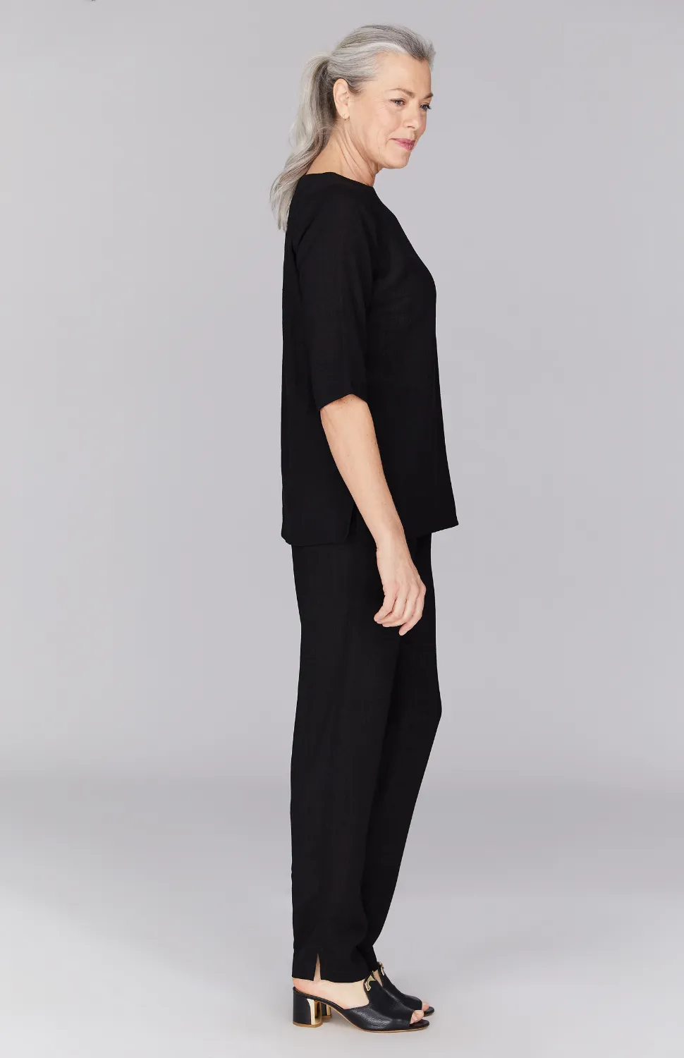 Microlinen Essential 3/4 Sleeve Blouse