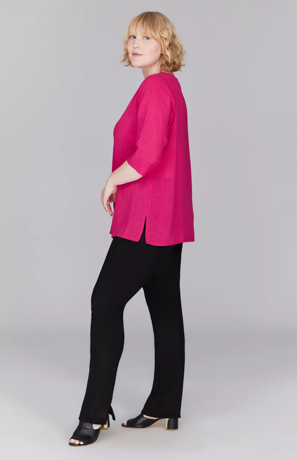 Microlinen Essential 3/4 Sleeve Blouse