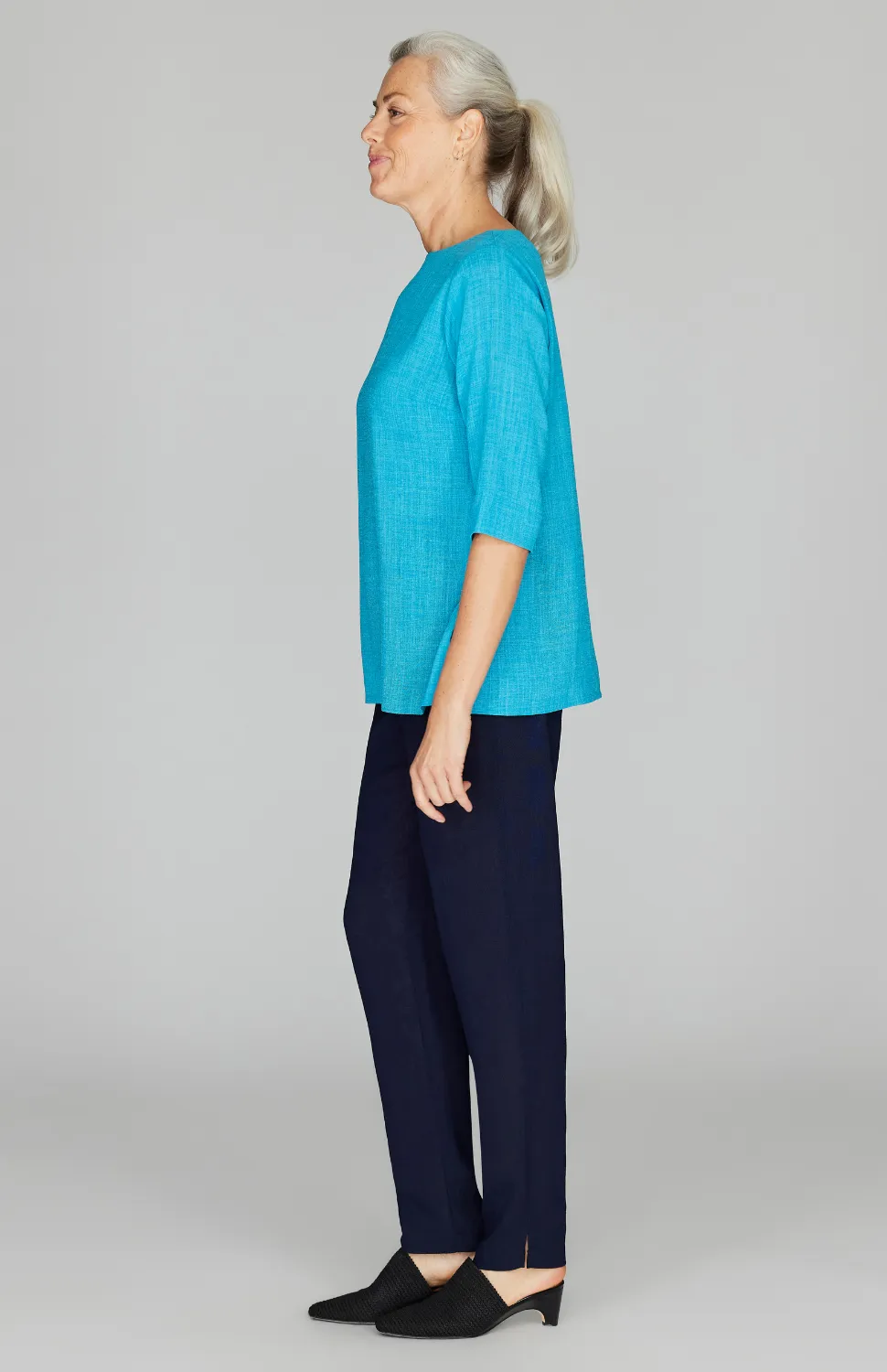 Microlinen Essential 3/4 Sleeve Blouse