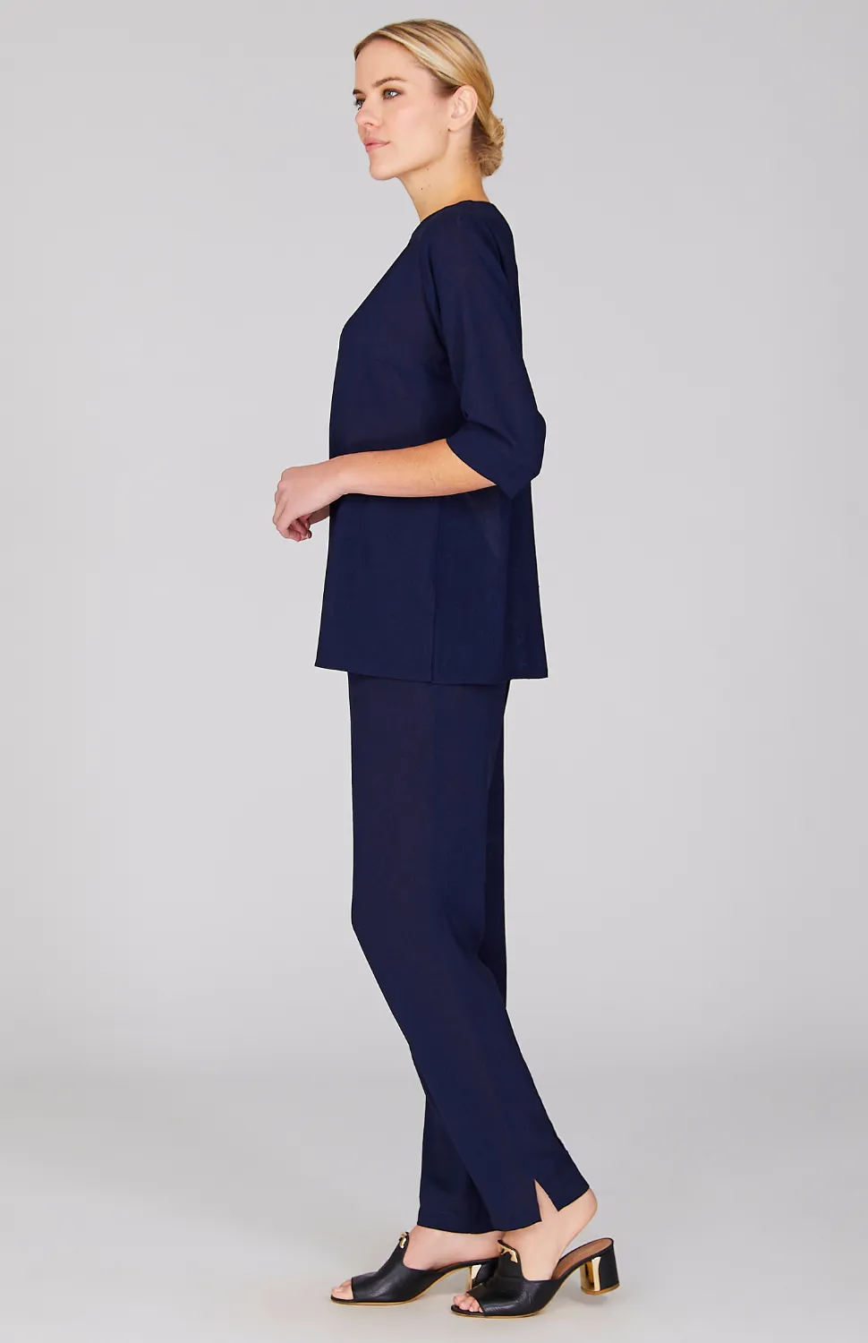 Microlinen Essential 3/4 Sleeve Blouse