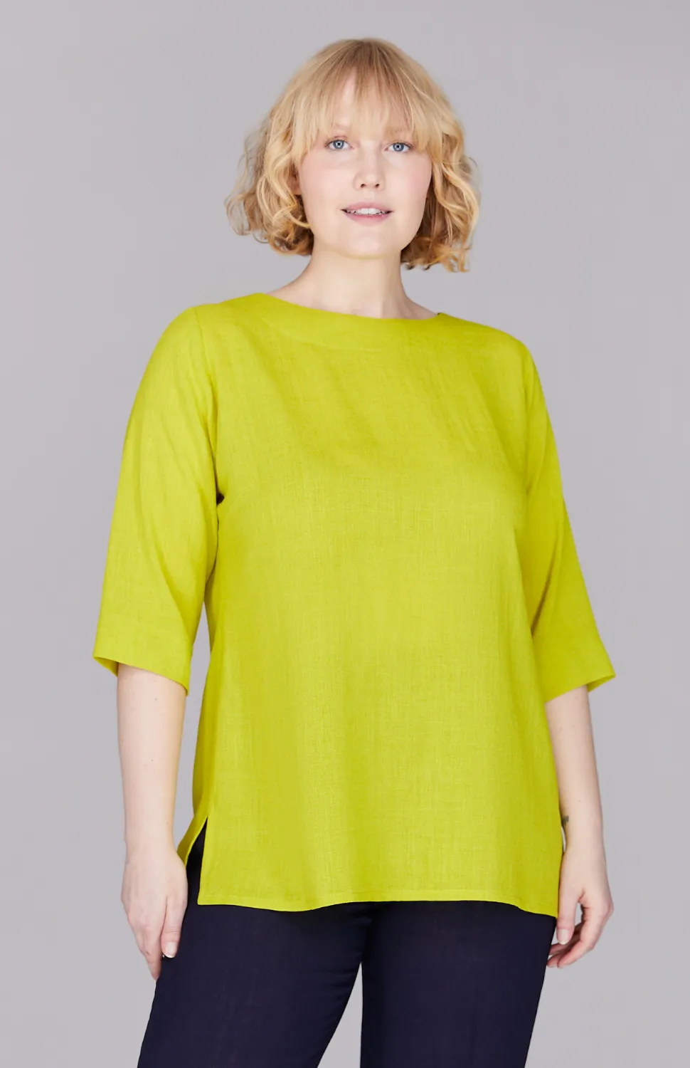Microlinen Essential 3/4 Sleeve Blouse