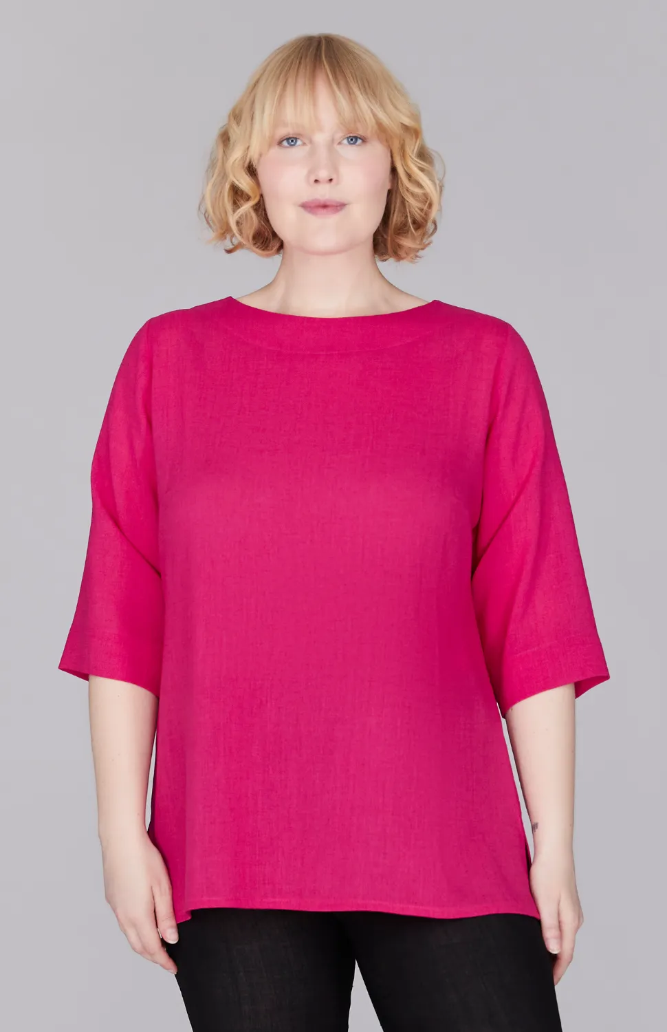 Microlinen Essential 3/4 Sleeve Blouse