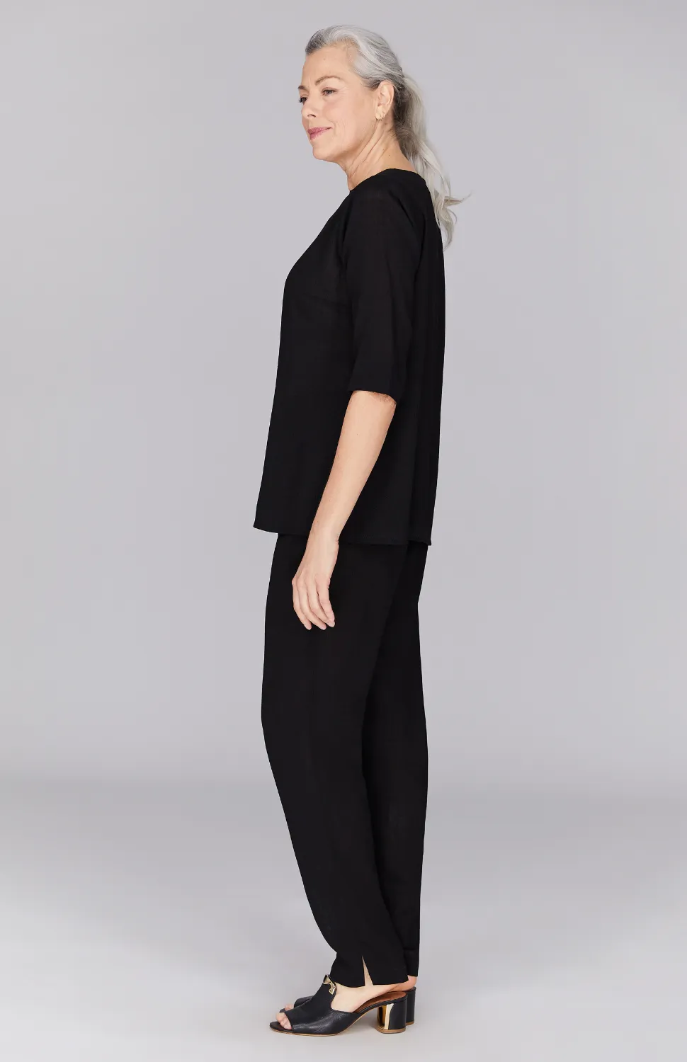 Microlinen Essential 3/4 Sleeve Blouse