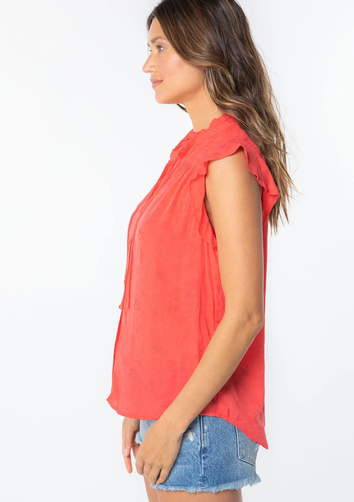 Misty Flutter Sleeve Top
