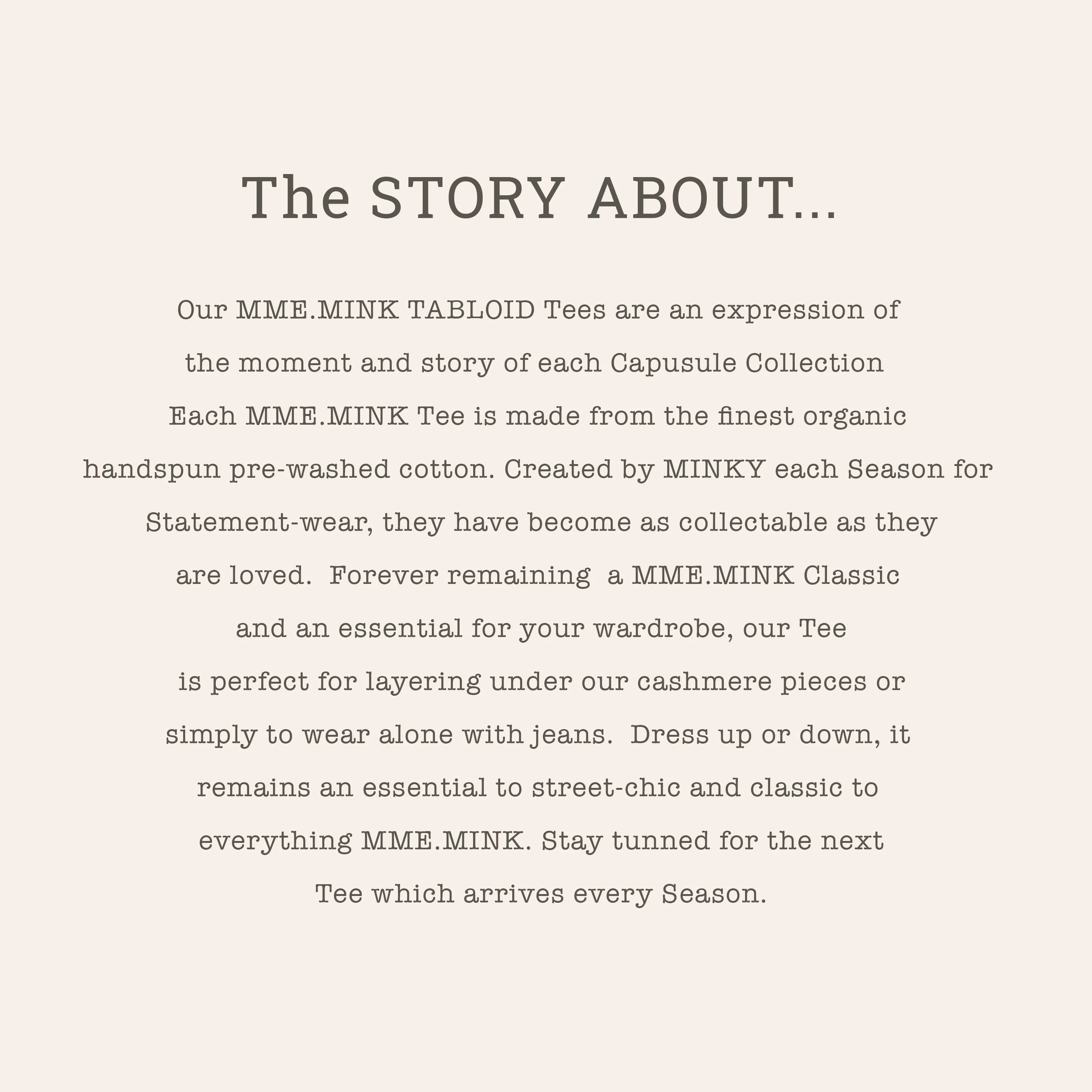 MME. ESTATE TEE