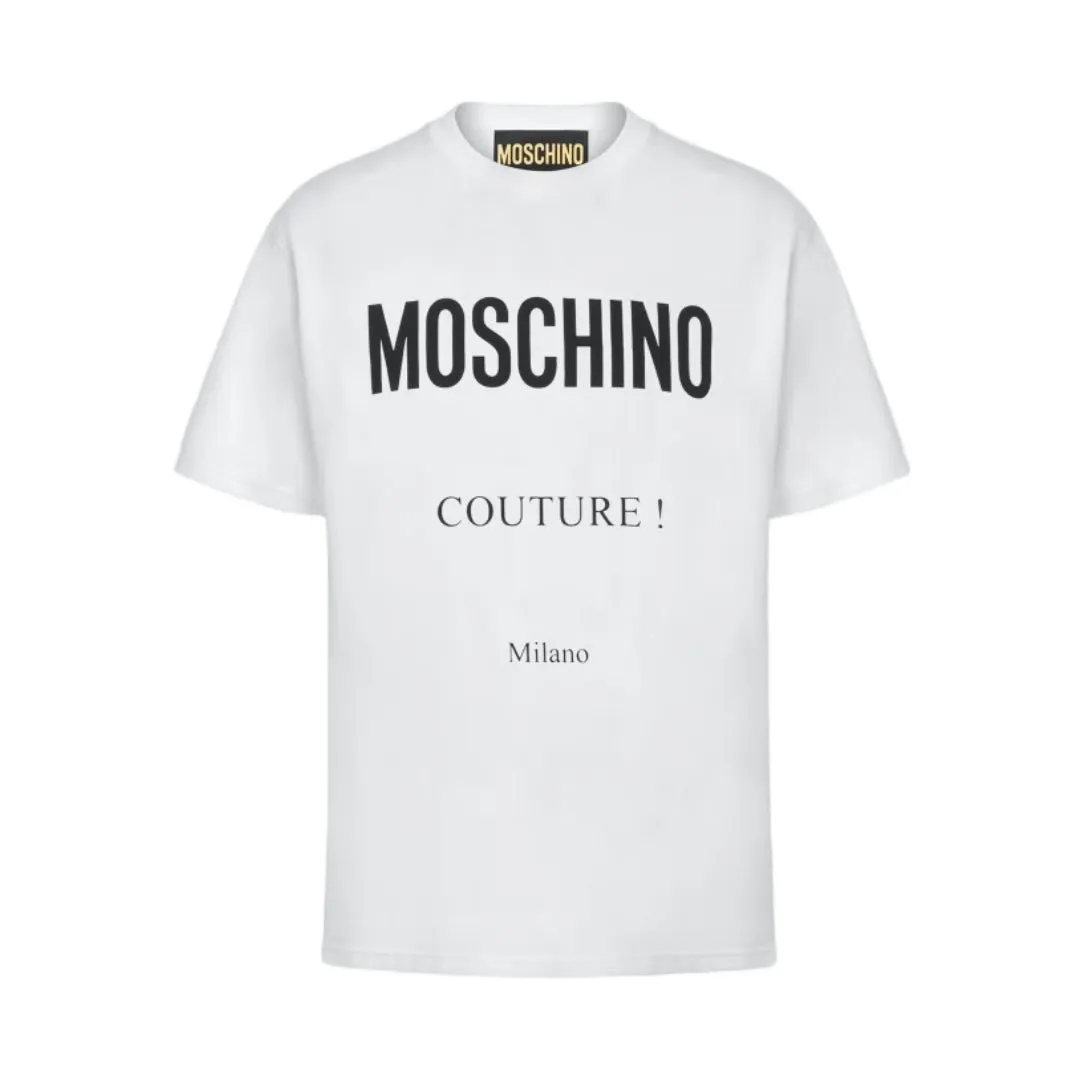 MOSCHINO COUTURE STRETCH JERSEY T-SHIRT