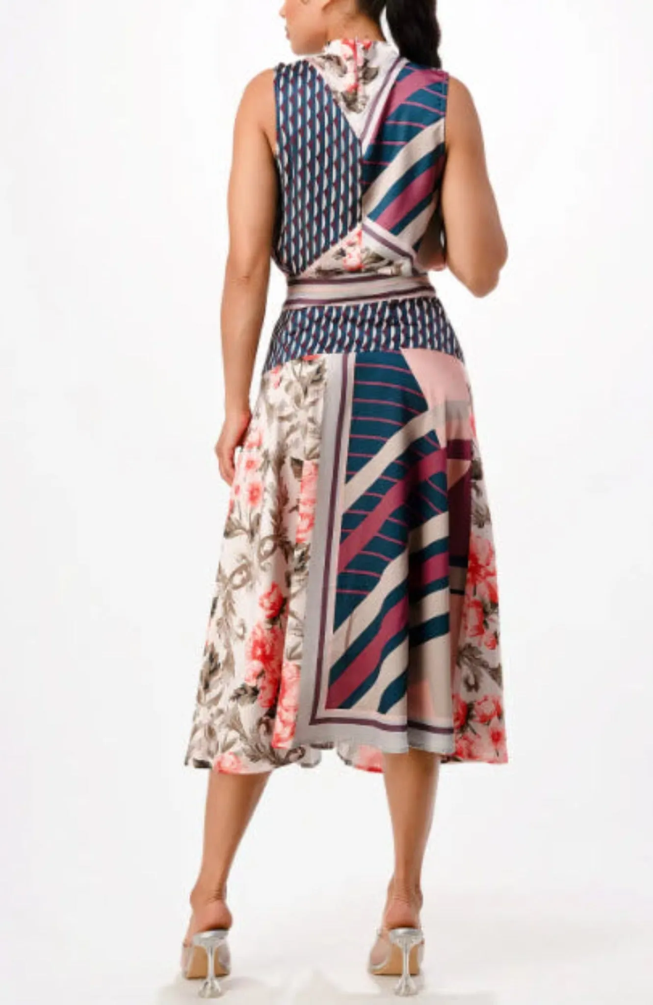 Multi | Satin Skirt & Blouse
