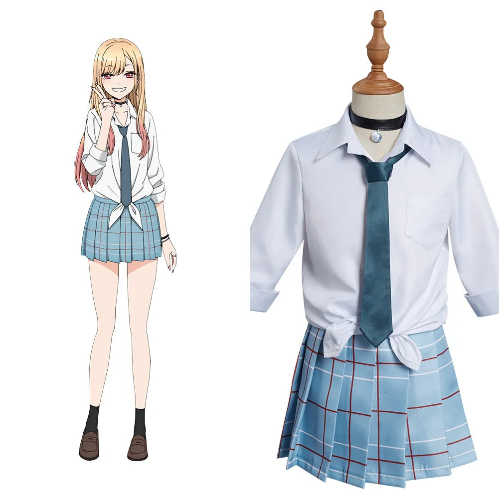 My Dress-Up Darling Marin Kitagawa Outfits Cosplay Costume Kids Gils School Uniform Skirt Halloween Carnival Suit
