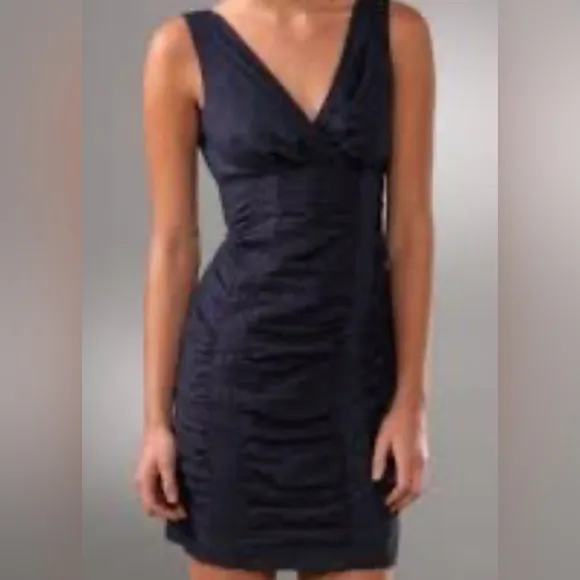 Nanette lepore blue sea maiden dress cocktail summer size‎ 4 like new