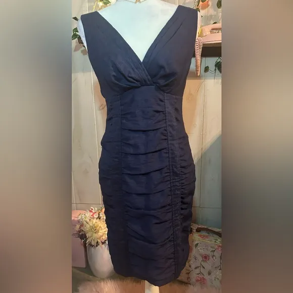 Nanette lepore blue sea maiden dress cocktail summer size‎ 4 like new