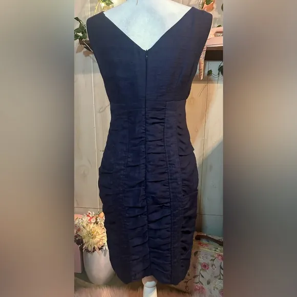 Nanette lepore blue sea maiden dress cocktail summer size‎ 4 like new