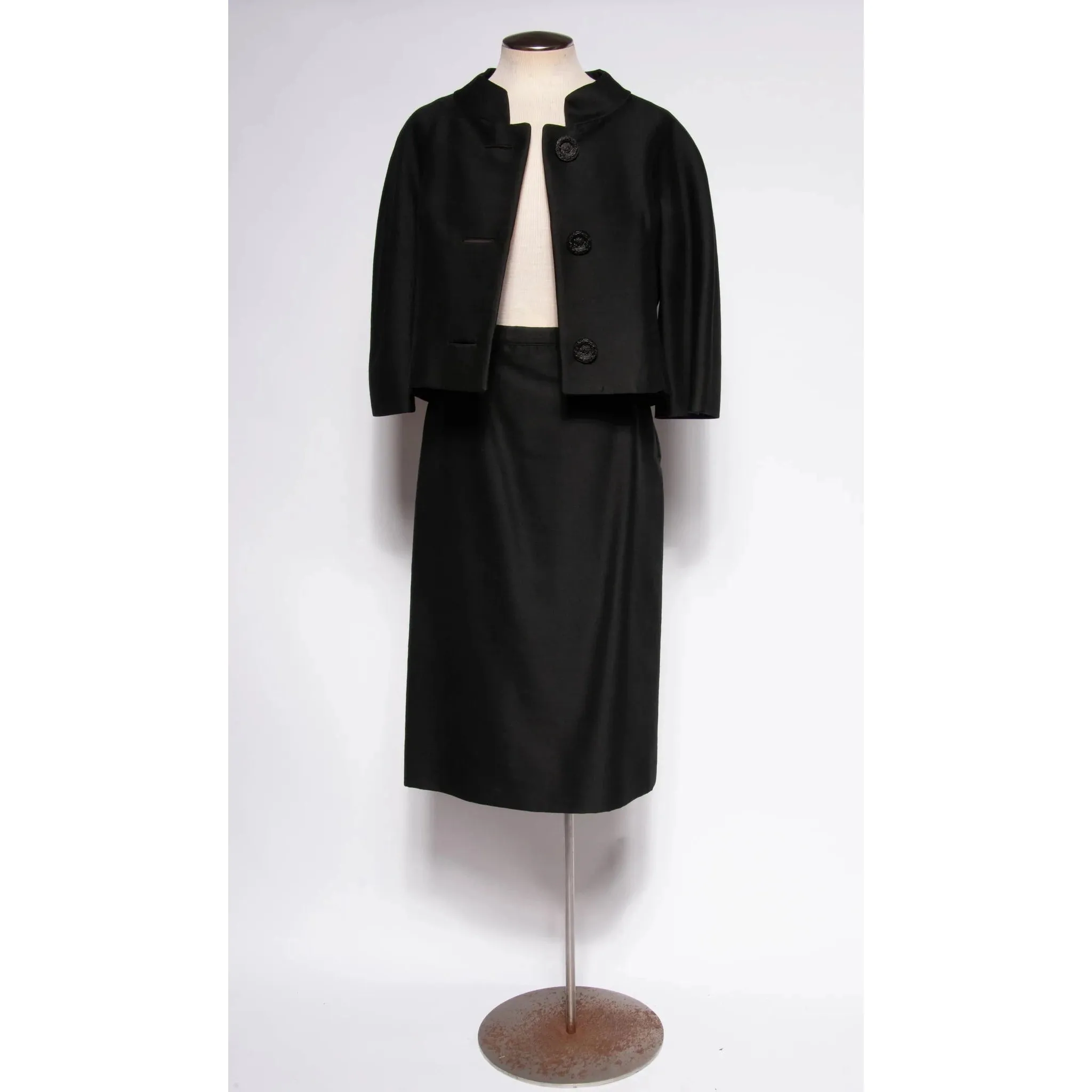 NEIMAN MARCUS 1960s Jackie O Skirt Suit | M/L
