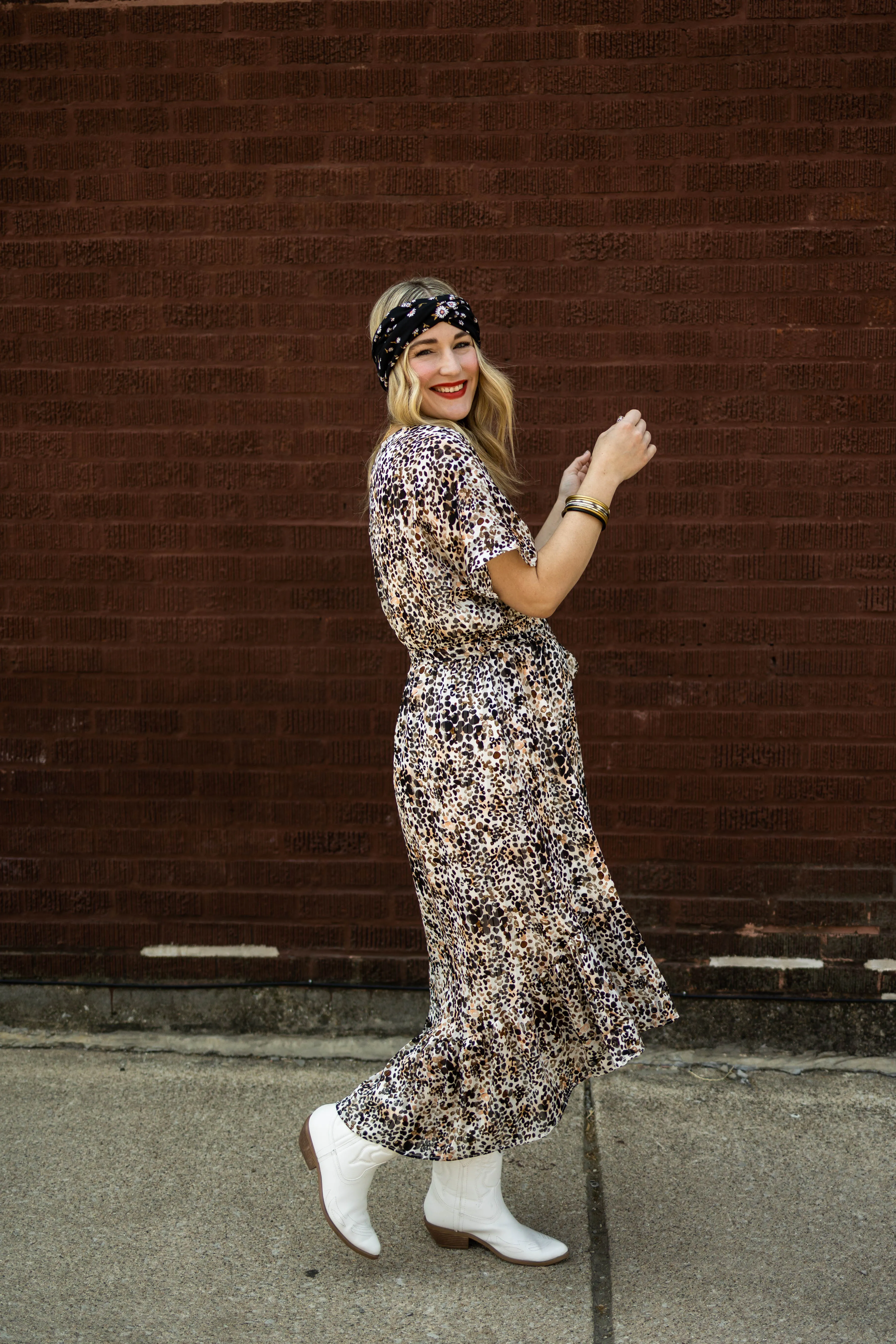 nelle dress in cream