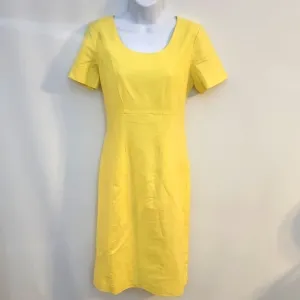 New- Chadwicks yellow sheath linen dress