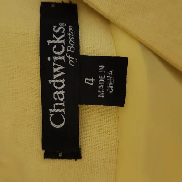 New- Chadwicks yellow sheath linen dress