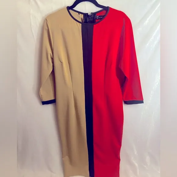 NEW YORK &amp; COMPANY Sheath Color-block Dress