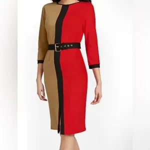 NEW YORK &amp; COMPANY Sheath Color-block Dress