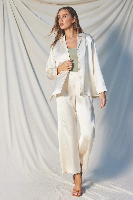 Night Out Satin Blouse