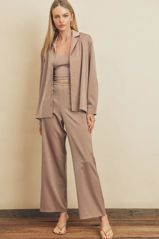 Night Out Satin Blouse