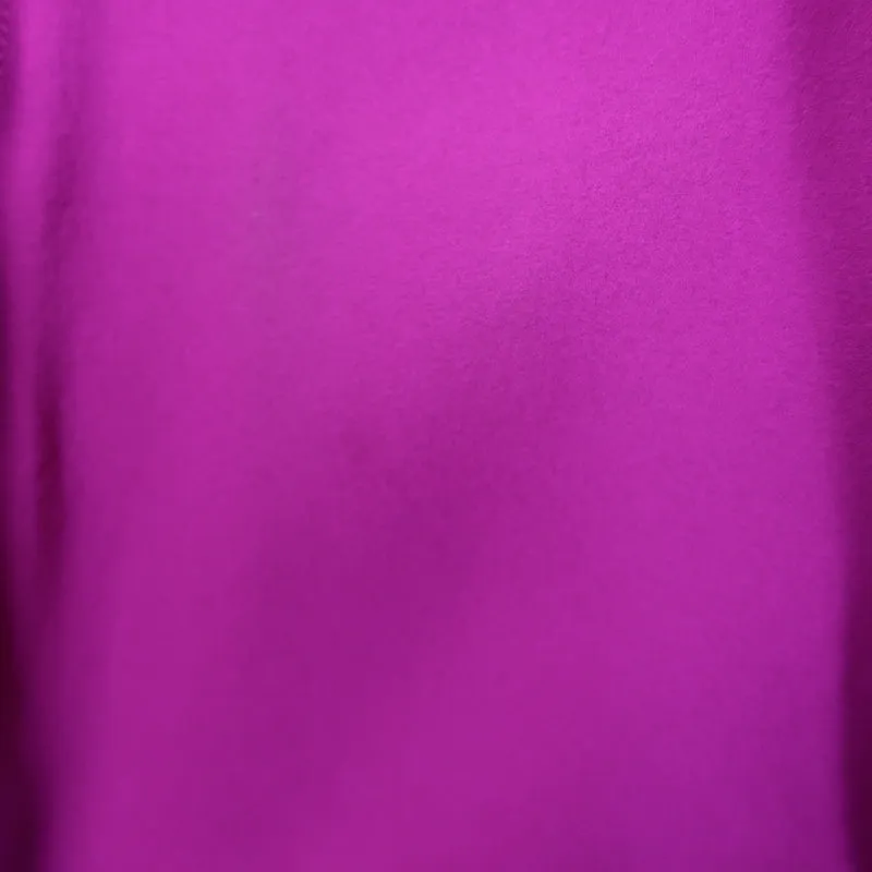 Nina Ricci Ruffle Blouse Magenta Silk Size 38 Sleeveless Top