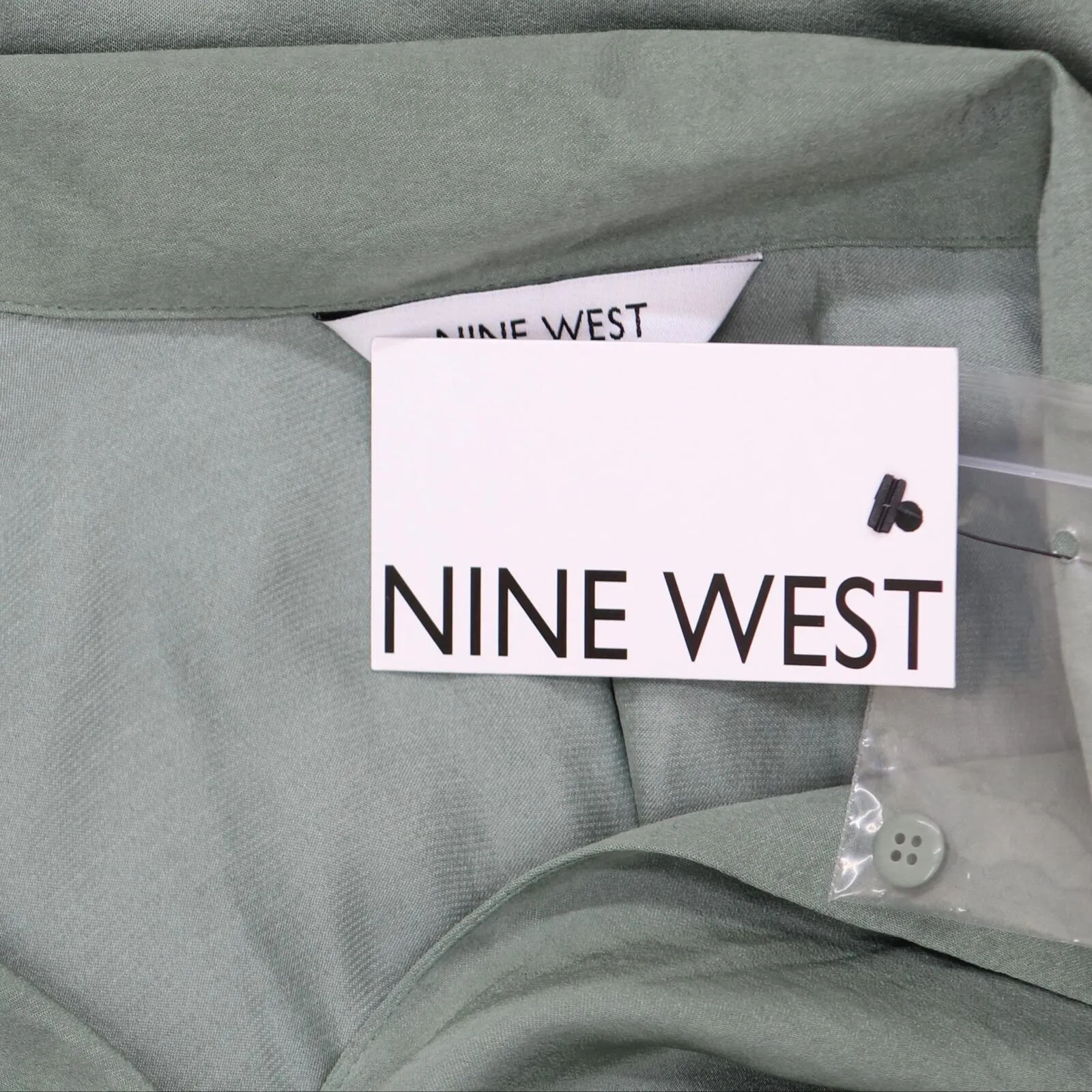 Nine West Womens Short Sleeve Easy Lapel Shirt WW23W207RS