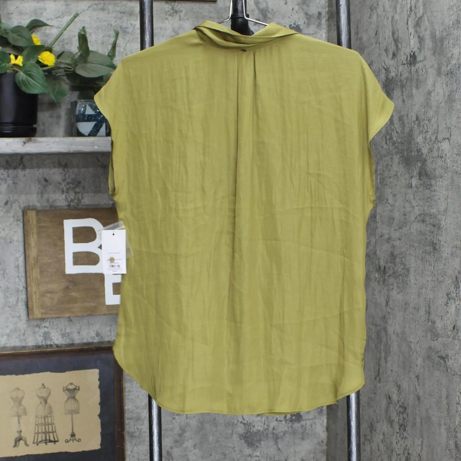 Nine West Womens Short Sleeve Easy Lapel Shirt WW23W207RS