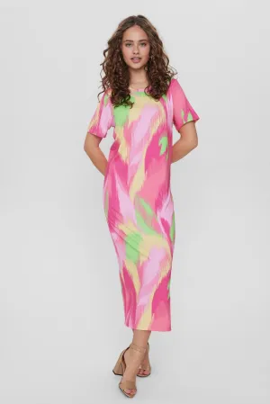 NUSURI T-SHIRT DRESS - Magenta