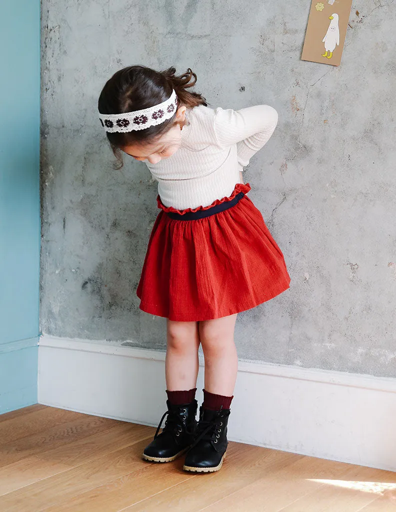 Obi Skirt Scarlet