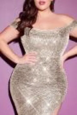 OFF SHOULDER COCKTAIL DRESS